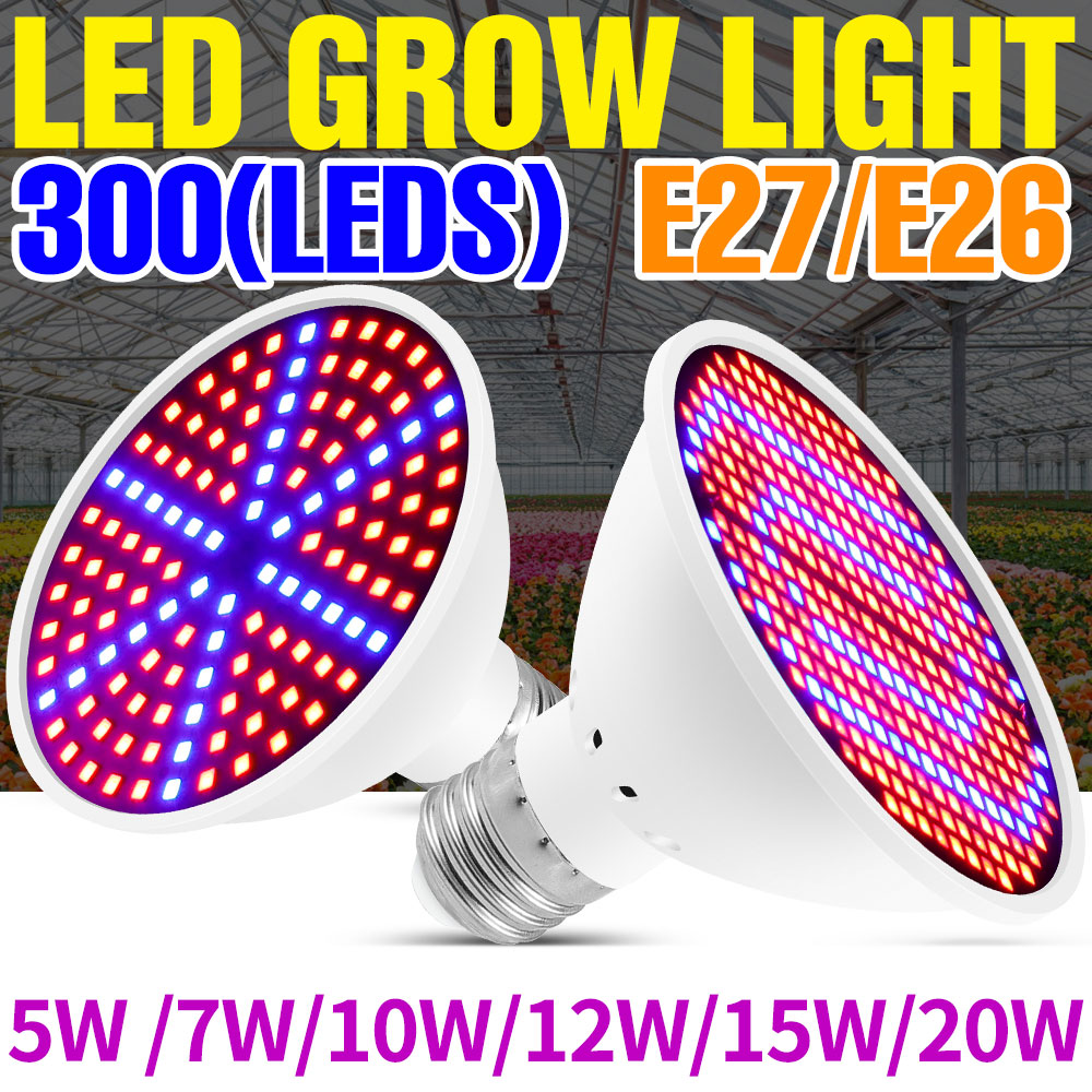Hydroponic Grow Pod - 25W E27 LED-kweeklamp met volledig spectrum,