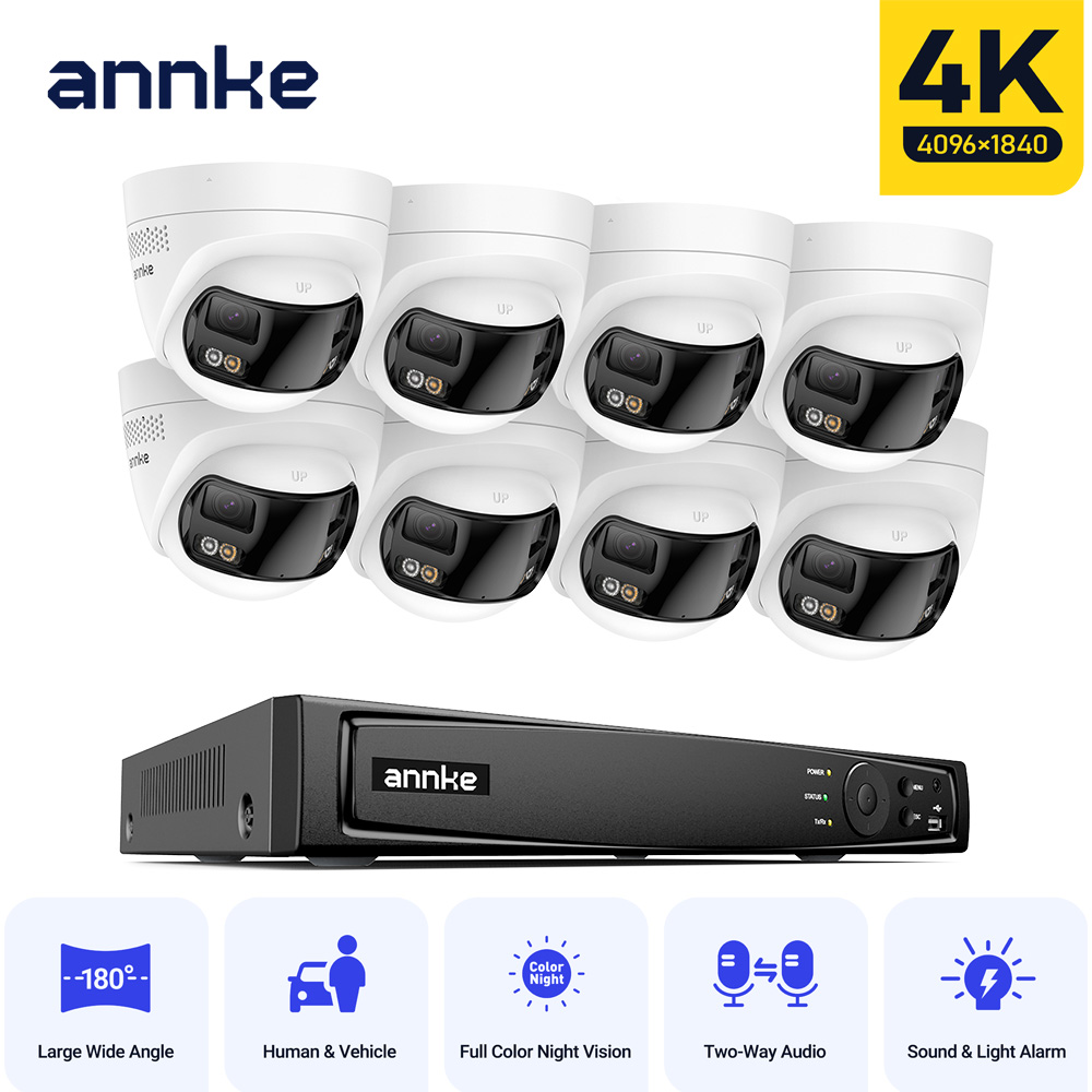 Garden Camera - ANNKE 4K videobeveiligingscamerasysteem voor buiten 180