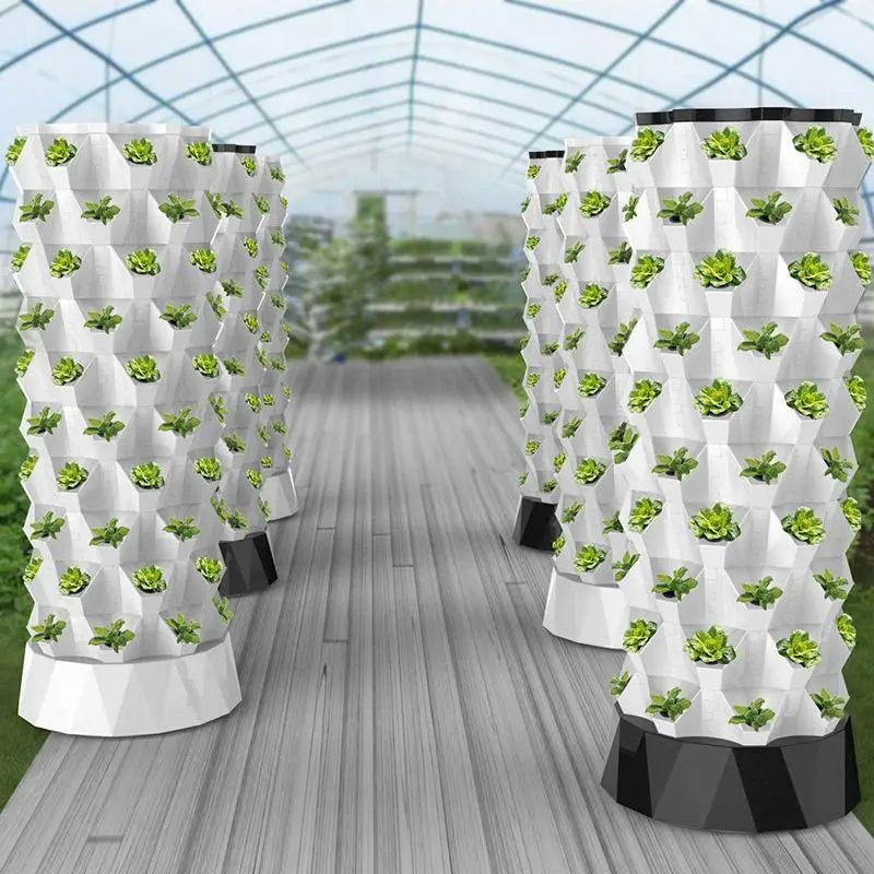 Hydroponic Tower - Verticale hydroponische kweektoren, ananasvormige aeroponische plantenbak,