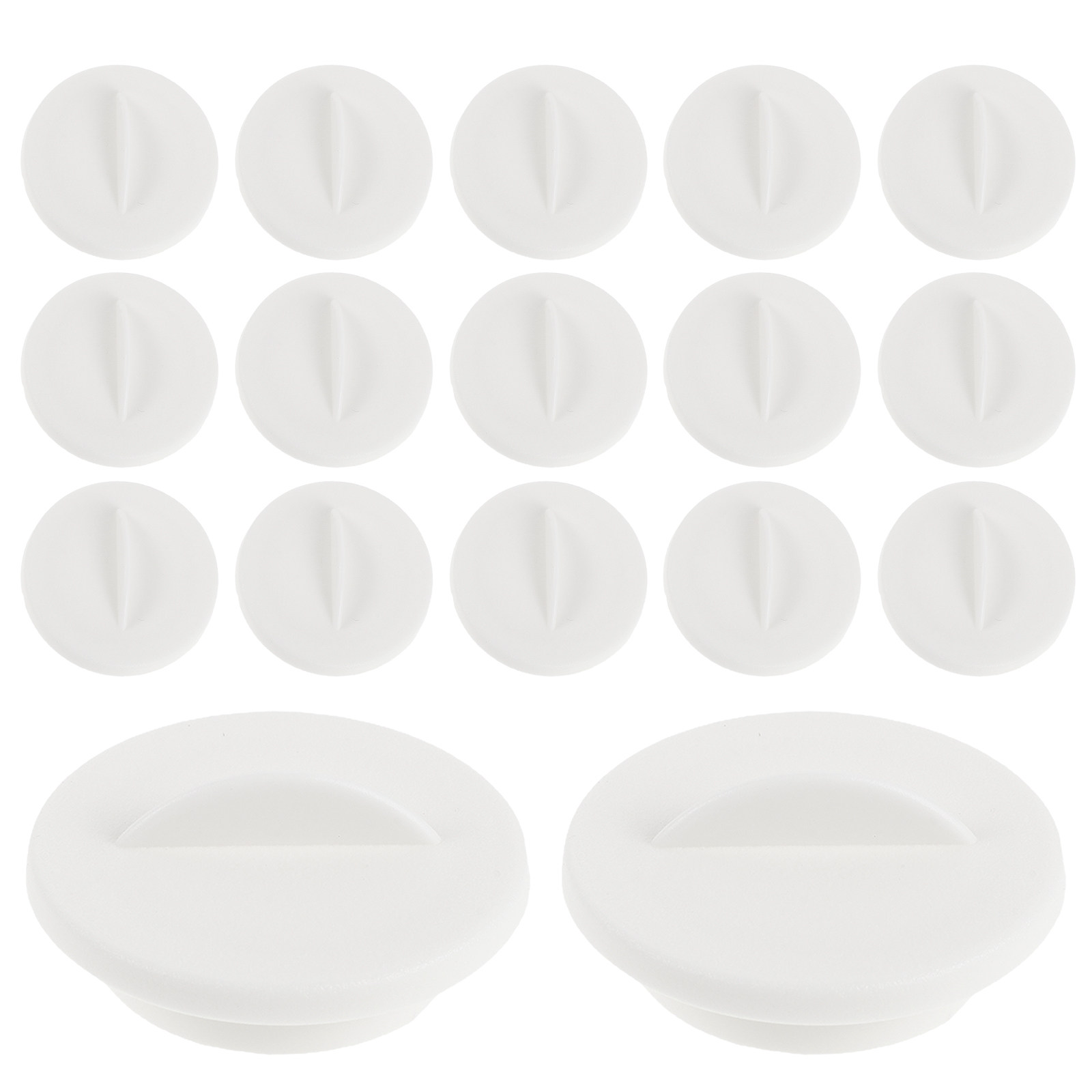 Indoor Garden Kit - 24 Stuks Ronde Hydrocultuur Gatdoppen Wit