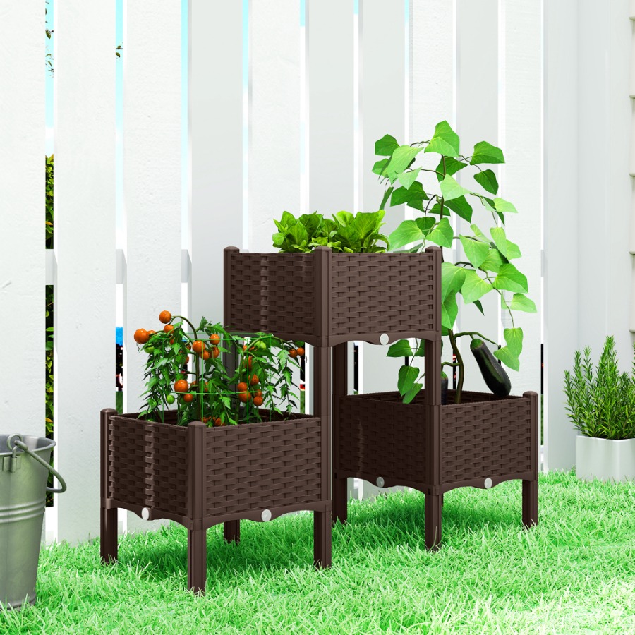 Kunststof verhoogd tuinbed met - Self Watering Planter recensie en prijs