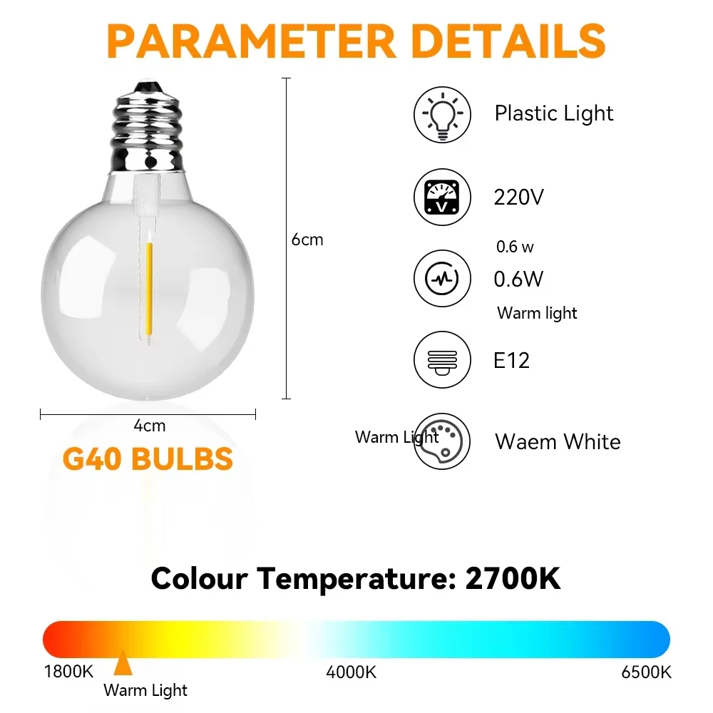 30M 15M Fairy String Light G40 - Smart Garden Kit recensie en prijs