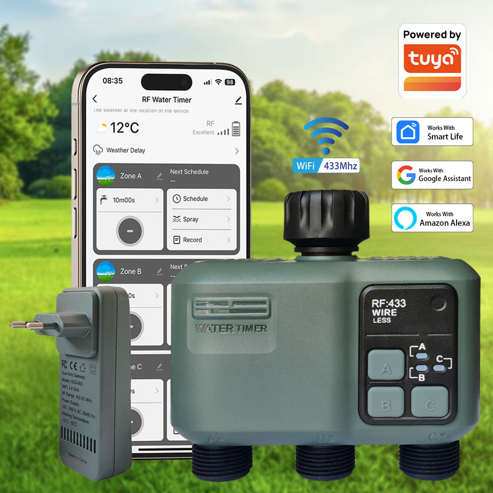 Tuya Wifi+RF433 3-uitlaat wate - Smart Garden Kit recensie en prijs